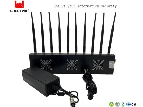 315MHz Lojack WiFi GPS Signal Blocker Jammer 10 Antennas 20W 2