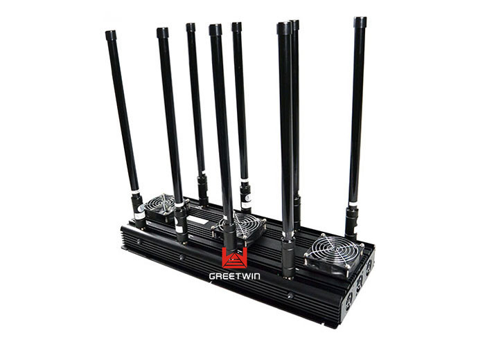 160M Adjusted Portable WiFi Signal Jammer 700MHz-5800MHz With 7 Cooling Fan