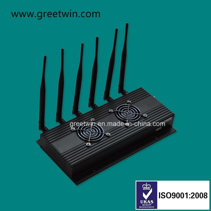 Desktop RF 3G 4G 50m 433MHz 6 Antennas GPS Signal Blocker 1