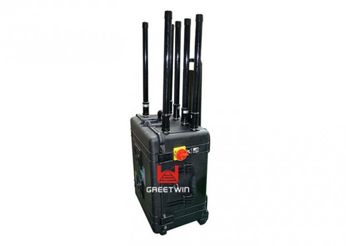 2.4GHz & 5Ghz Wireless networks Jammer , Drone Jamming Device 360 Degrees 330w Up To 1000m 0