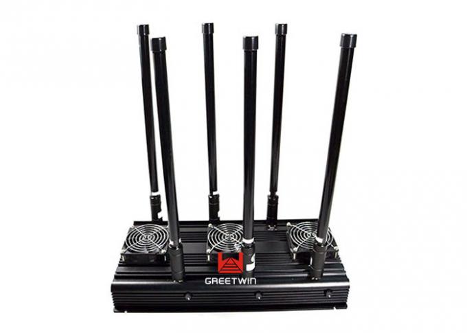 20-150M GSM900 3G 4G Cell Phone Signal Jammer WiFi GPS Block With 6 Antennas 0