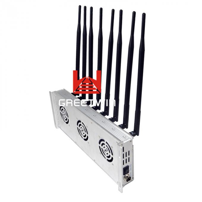 8 Antennas Cell Phone Signal Blocker Jammer Desktop Type With Aluminium Box 0