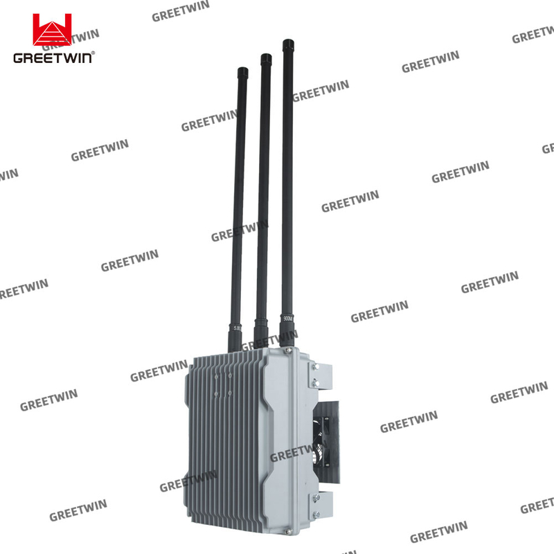 300 Meters 130W High Power Outdoor Vehicle Project Anti Drone Jammer for UAV FPV 2.4G 5.8g 900MHz