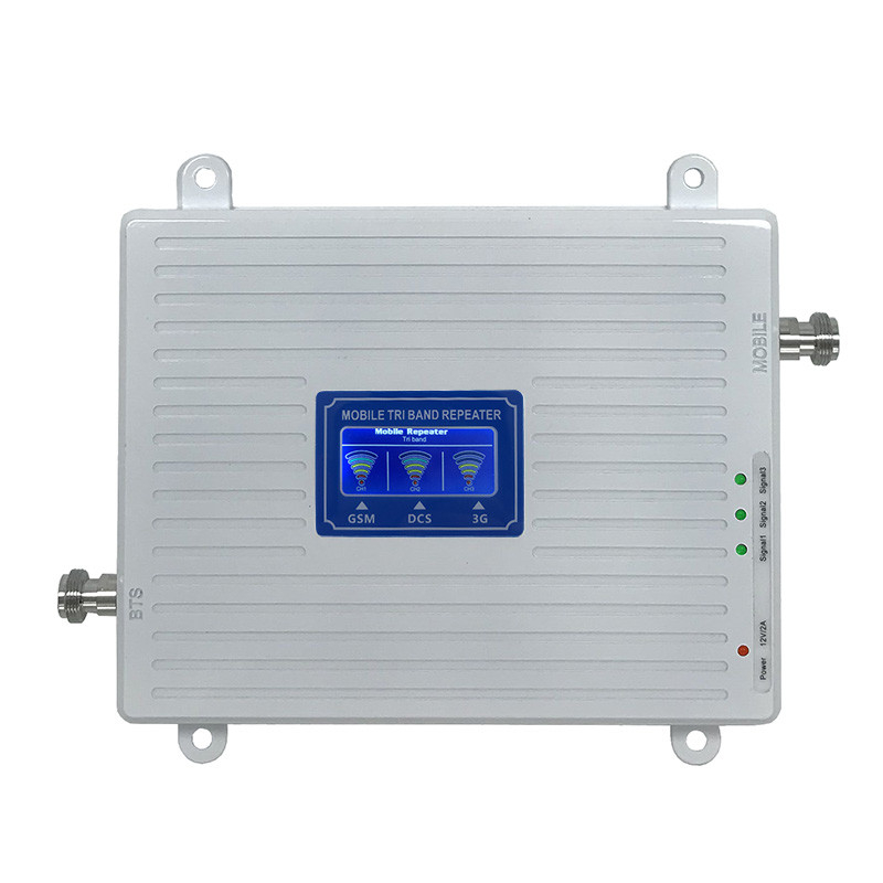 60dB GSM 2g 3G 4G Mobile Signal Booster Triple Band 900/1800/2100MHz