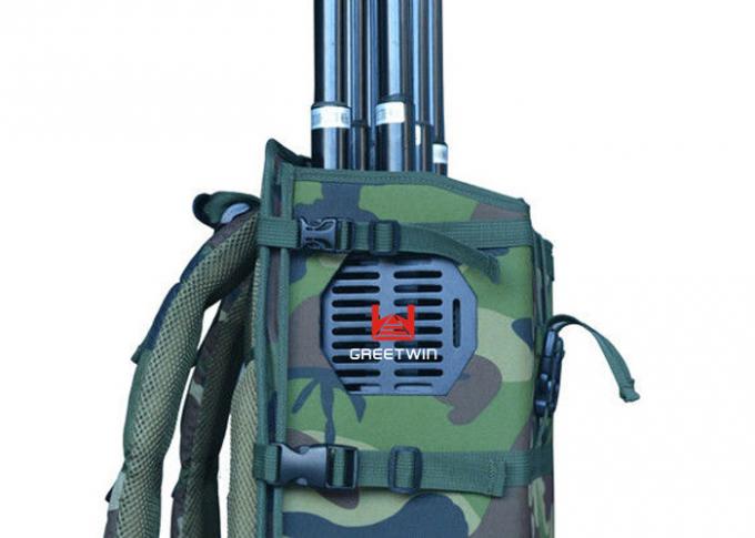 Long Battery High Power Manpack Jammer VIP Protection Military Quality 0