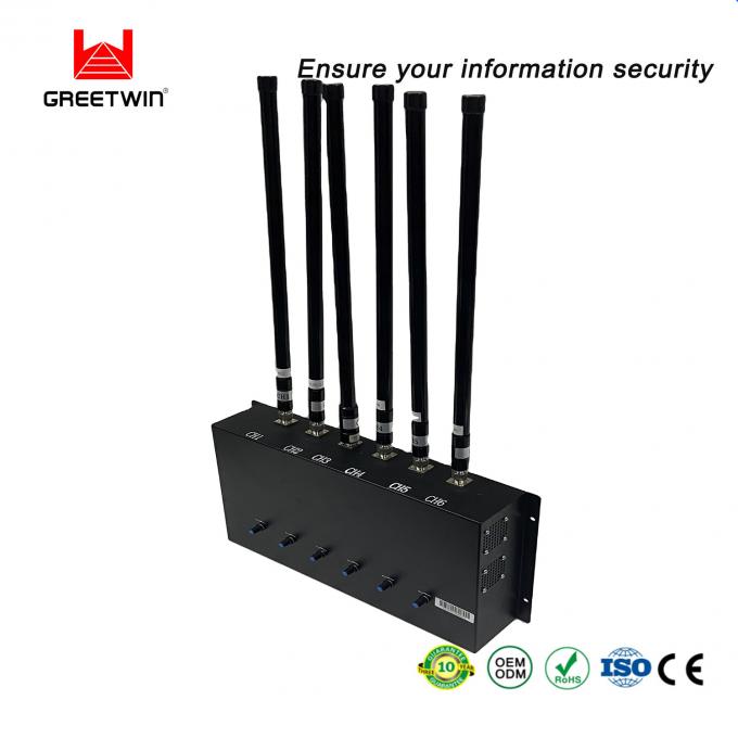 High Power Military Mobile Phone Signal Jammer , 8 Antennas cell phone blocking device for Police 2