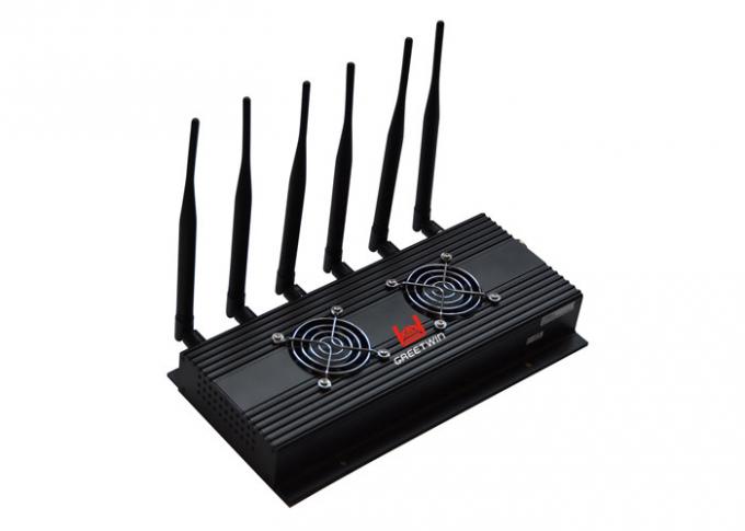 LTE2600 MHz WIFI Cell Phone Jammer / WIFI Signal Blocker With 6 Antennas 0