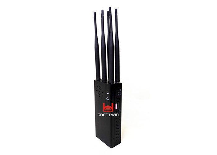 Portable 6 Band Mobile Phone Signal Jammer Blocker 4G LTE800-LTE2600 Up To 25m