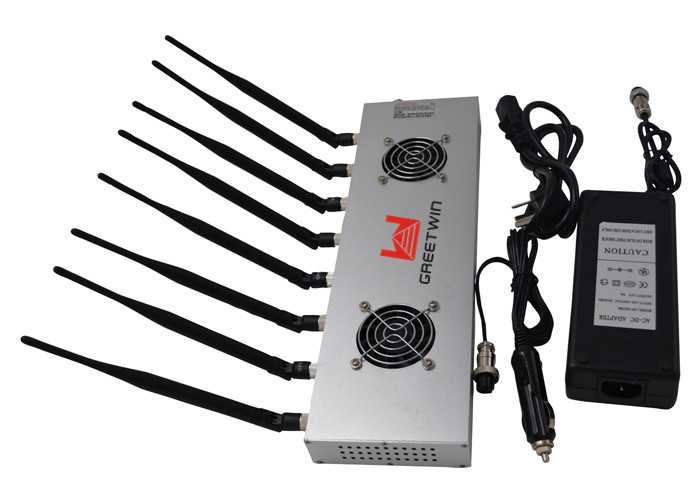 16W Powerful WiFi Bluetooth 3G 4G Mobile Phone Jammer With Light Weight