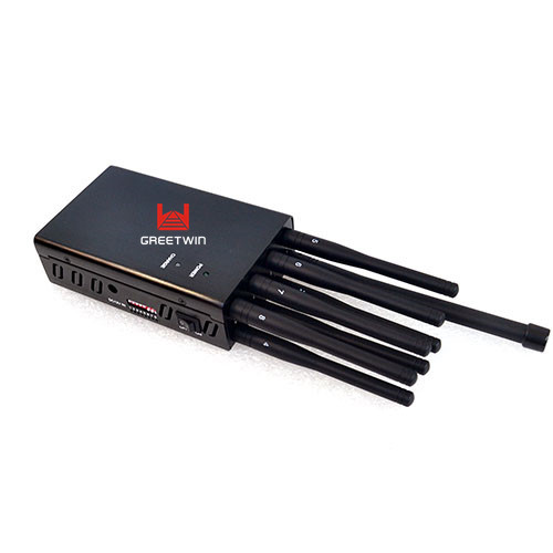 Lojack 8 Bands Portable Signal Jammer for Recording Studios , Selectable 3G 4G GPS