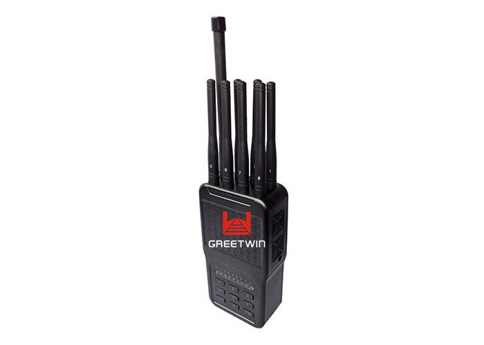 Bluetooth WIFI WIMAX Cell Phone Signal Jammer 4g Palm - size For Government