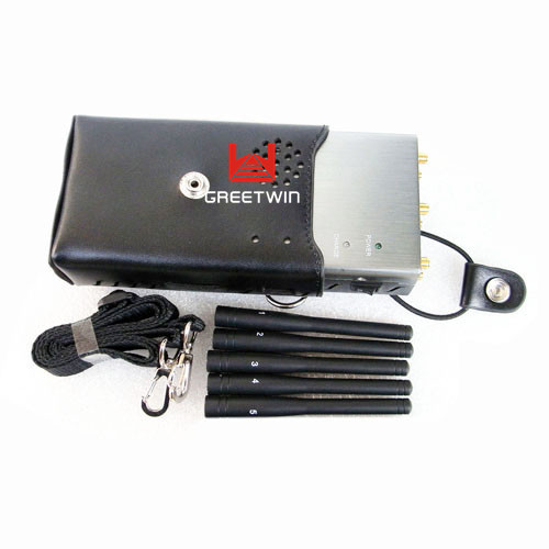 3G 4G Pocket Sized Portable Signal Jammer With Five Channels And Five Antennas 0