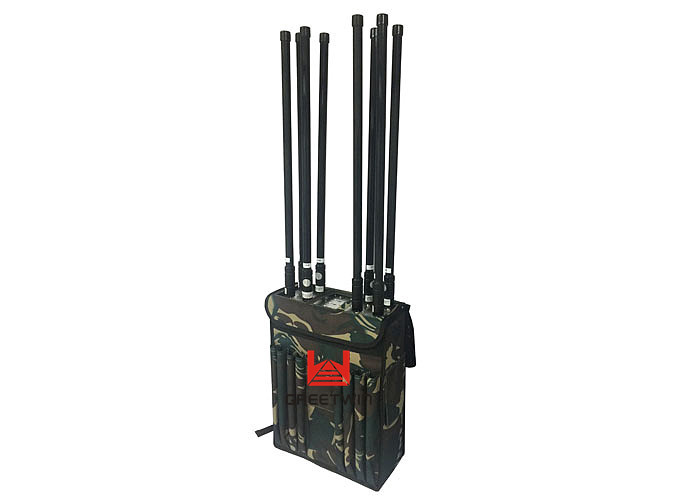 Tactical RCIED Manpack High Frequency Jammer 360 Degree Protection Area