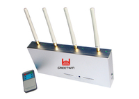 Indoor Cell Phone Jammer GPS Signal Jammer Desktop with Remote Control
