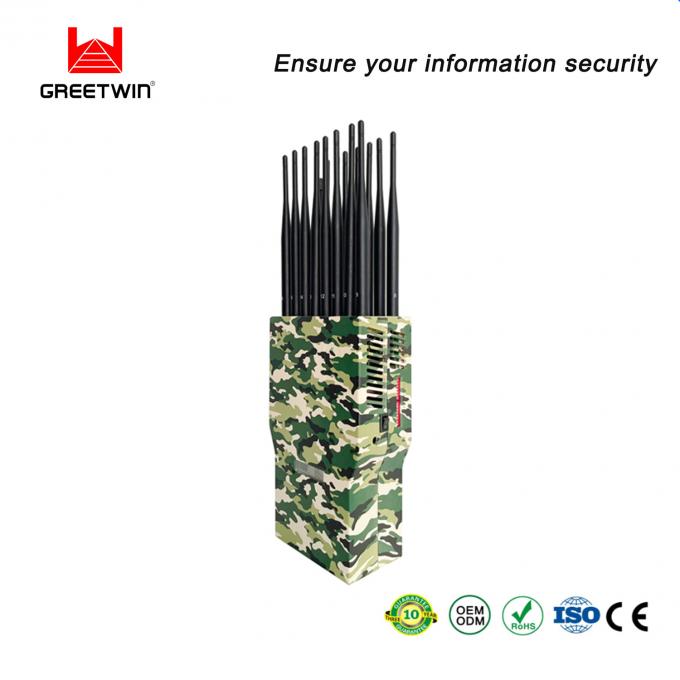 2G 3G 4G 5G GSM 16000mAH Car Charger Signal Jammer LTE Remote Lojack Signal Blocker 1