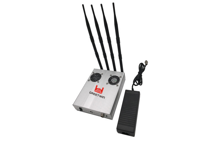 WIFI Cell Phone Signal Jammer , Mobile Rf Frequency Jammer with 4 Antennas