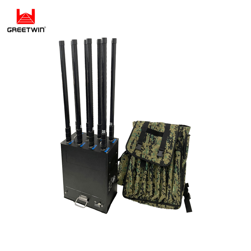Greetwin 8 band backpack uav jammer anti drone control defense system 