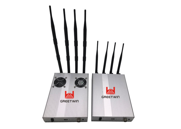 4 Antennas GSM 3G Full Band Smartphone Jammer with Optional Jamming Range