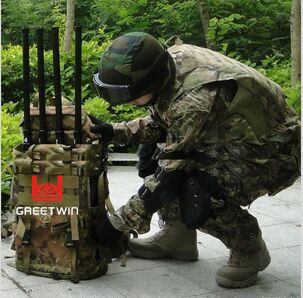 Bomb Lojack 173MHz Manpack Jammer Backpack Type With High Frequency 0