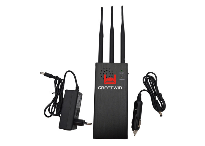 Remote Control 315MHz 433MHz 868MHz Cell Phone Signal Jammer With 3pcs Antennas