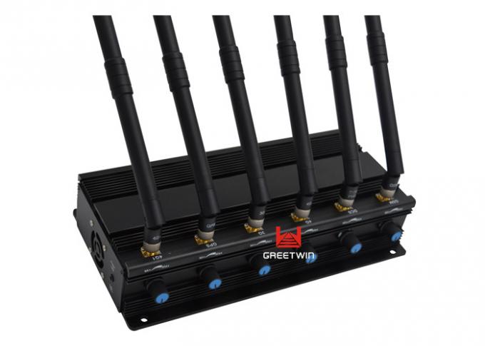 Military standard Six Antennas 4G WiFi GPS Signal Jammer For Examination Room 1