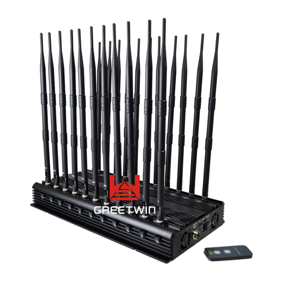 AC 110 / 220V Mobile Phone Signal Jammer 5G LTE 2G 3G 4G Wi-Fi GPS