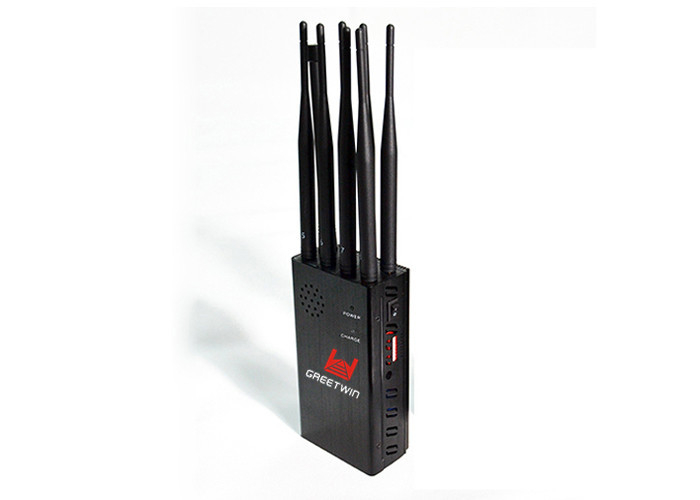 3 Hours WIFI GPS Mobile Phone Signal Jammer , 4G LTE700MHz Wireless Signal Blocker