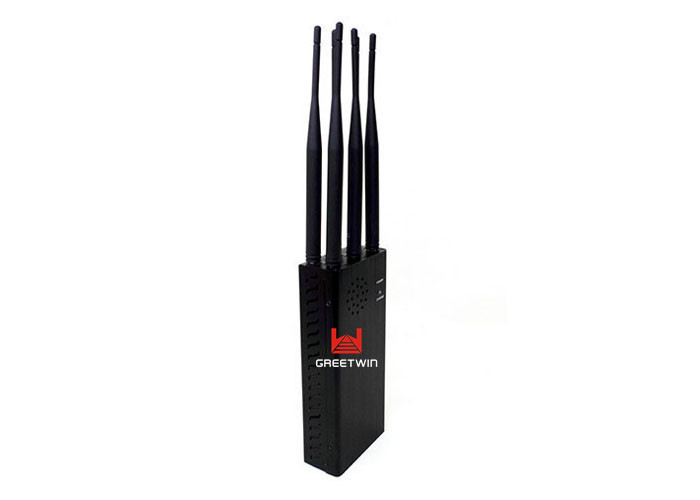 High Gain 6 Channel Mobile Phone Signal Jammer , 3G2100 WiFi Cell Phone Reception Blocker