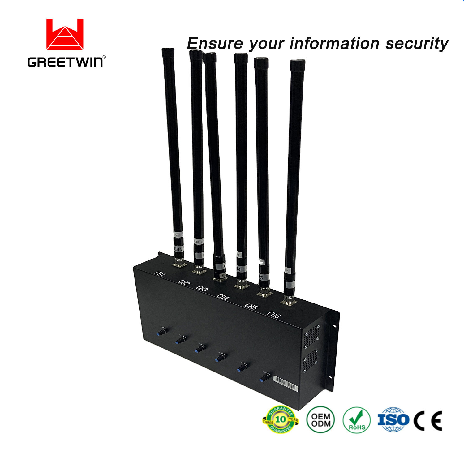High Power Military Mobile Phone Signal Jammer , 8 Antennas cell phone blocking device for Police