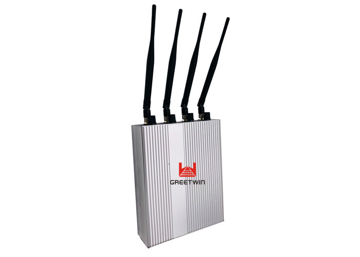 4 Antennas GSM 3G Full Band Smartphone Jammer with Optional Jamming Range