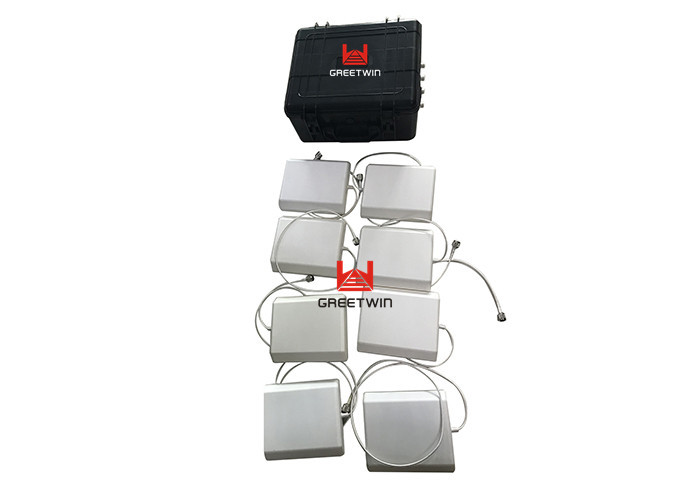 8 Channels GPS, Lojack, 2G,3G,4G,WIFI, Portable Romote control Prison jammer