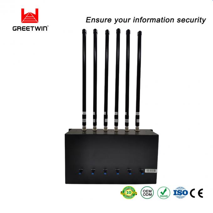 High Power Military Mobile Phone Signal Jammer , 8 Antennas cell phone blocking device for Police 1