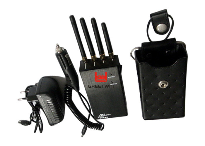 GSM850 PCS1900 Anti - tracking mobile phone gps jammer With four 3dBi Antennas