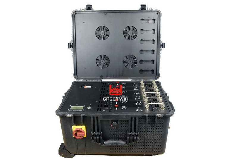 360 Watts High Frequency Drone Signal Jammer Portable 500m Jamming Range
