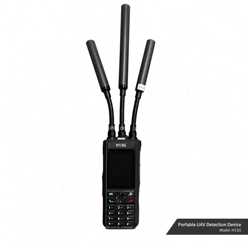 H13G Ultra-wideband Portable 5KM Drone Detector Handheld FPV Signal Detector
